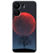 Xiaomi Redmi 13C Kılıf HD Desen Baskılı Kılıf - Kanlı Ay