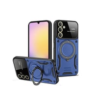 Newface Samsung Galaxy A35 5G Kılıf Joy Lens Standlı Kapak - Lacivert