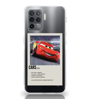 Oppo Reno 5 Lite Uyumlu Cars Mcqueen Desenli Şeffaf Telefon Kılıfı