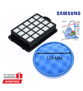 SAMSUNG SC 15H40E0V Hepa Filtre ve Sünger Filtre Takımı Uyumlu