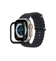 Apple Watch Ultra 49mm Alüminyum Kasa Cam Ekran Koruyucu - Siyah
