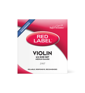 D'Addario 2107 Prelude Red Label Keman Tel Seti (4/4)  Dayanıklı Çelik Çekirdek Parlak Ses Karakteri ve Mükemmel Akort Kararlılığı