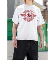 Rock & Roll Will Never Die Baskılı Unisex Tişört, Oversize AC DC 1973 Müzik Grubu Tişört