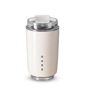 SMEG Stil Paslanmaz Çelik Termos Bardak  Vakum Yalıtımlı  300 ml (Sahra Beji)