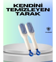 Pilelistore  Kendini Temizleyen Ergonomik Saç Tarağı – ABS Gövde, Silikon Diş