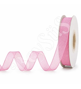 Organze Kurdele 10 mm Pembe