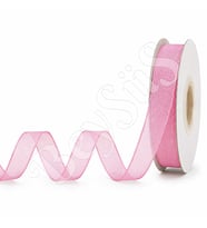 Organze Kurdele 10 mm Pembe