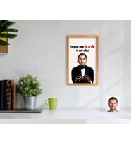 BK Gift Kişiye Özel Godfather Baba Karikatürlü Dekoratif Retro Ahşap Tablo-9