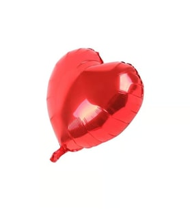 18 '' 45 cm Kırmızı Kalp Folyo Balon