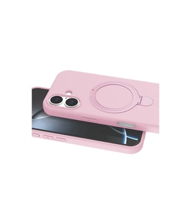 İphone 16 Plus Regal Magsafe Standlı Kapak - Açık Pembe