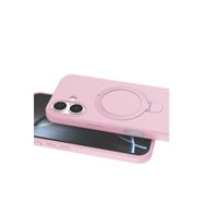 İphone 16 Plus Regal Magsafe Standlı Kapak - Açık Pembe
