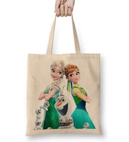Elsa ve Anna 3 Bez Çanta Uzun Saplı