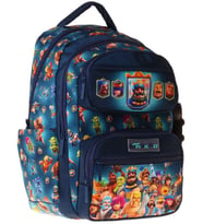 Kaukko Kids Beş Bölmeli Erkek Çocuk Boom Baskılı Lacivert İlkokul Okul Sırt Çantası - L5419