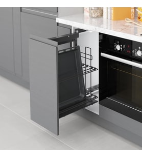 Tezgah Altı Yandan Gizli Blum Tandem Raylı Tepsilik Antrasit S2894-S2895