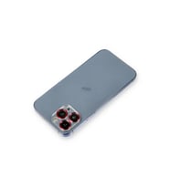 Apple iPhone 12 Pro Max Metal Kamera Lens Koruma Cam - Kırmızı
