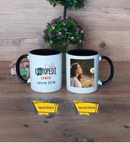 Ortopedi Uzmanı Kupa Bardak Siyah Fotoğraflı Tıp Bayramı Hediyesi