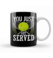 You Just Got Served Tennis Racket Serve Kupa Bardak Porselen