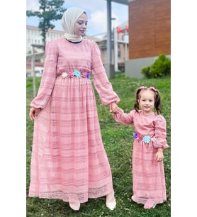 Dantelli Anne Elbise Pembe 16800