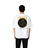 Erkek Oversize Baskılı Tişört Slime Monster Tasarımı Dijital Baskı Rahat Kesim Günlük Giyim Modern