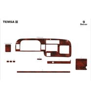 Meriç® Mitsubishi Prestige Ön Torpido Kaplama Maun 9 Parça 1999-2010 (Maun)