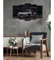 Mercedes-Benz 300 SL - 5 Parçalı Araba Tablo