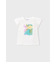 Mayoral Kız Çocuk Baskılı Tshirt Yeşil