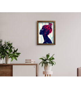 BK Home Doğal Masif Ahşap Çerçeveli Tablo 45x65cm-26