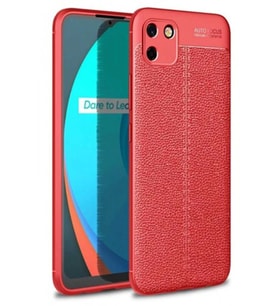 Newface Realme C11 Kılıf Auto Focus Kapak - Kırmızı