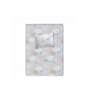 %100 Pamuklu Bebek Aparalı Çarşaf 115x150 + Bebek Yastık Kılıfı 35x45