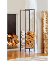 Pimango Lignum Dekoratif Metal Odunluk Şömine Odun Sehpası 120CM