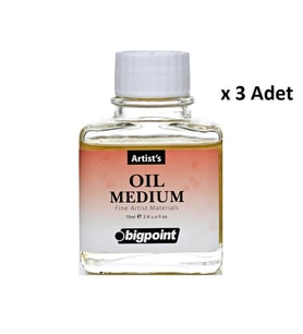 Bigpoint Yağlı Boya Medyumu 75 ml x 3 Adet