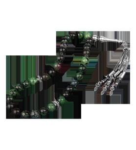 Anyolit Doğal Taş Tesbih 33lük - 8mm (Çok Renkli)
