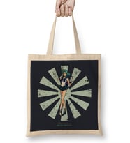 Sailor Moon Neptune Retro Japanese Bez Çanta Uzun Saplı