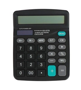 Standart Fonksiyonlu 12 Haneli Geniş LCD Ekran,Pill Masaüstü Hesap Makinesi (5690)