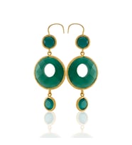 Kadir Jewellery 22 Ayar Altın Kaplama Kadın Sallantılı Küpe -El İşçiliği Ve Hipoalerjenik Küpe