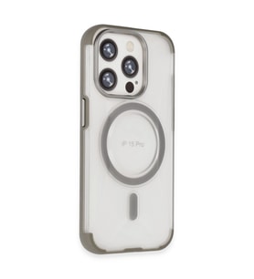 iPhone 15 Pro Hilton Magsafe Kapak - Titan Gri