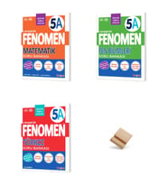 Fenomen 5. Sınıf Maarif 5A Matematik Fen Bilimleri ve Türkçe 3lü Set Soru Bankası + Telefon Standı