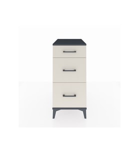 Kronos Komodin 3 Çekmeceli 44x59x96 Antrasit-Aytaşı