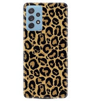 Kılıfland Samsung Galaxy A52 Kılıf Silikon Resimli Kapak Leopar Patterny Stok 877