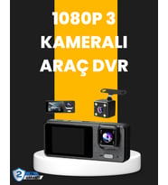 Çok Açılı Araç İçi Dvr Ön İç Arka Kamera, Döngü Video Kaydı