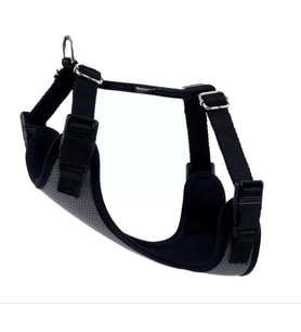 Actirex COOL Dokuma Kumaş Neon Köpek Göğüs Tasması S Gri - Siyah 40-45cm 5-8 Kg KÖPEKLERE
