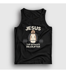 Presmono Unisex Siyah Jesus The Ultimate Deadlifter Gym Fitness Atlet 430918tt