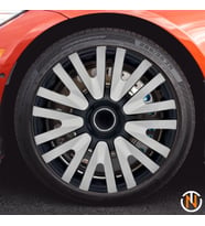 Peugeot 605 15 İnç Jant Kapağı (Takım) Siyah Gri C108