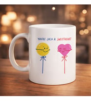 Model 21 – You’re Such a Sweetheart Tasarımlı Porselen Kupa - Arkadaşa Sevgiliye Özel Tatlı Mesajlı Kupa