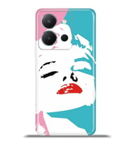 Vivo Y36 Kapak HD Renkli Dizayn Silikon Kılıf - Lady Marilyn