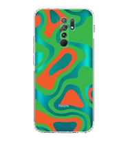 Xiaomi Redmi 9  Kamera Korumalı Kapak Renkli Desen Tasarımlı Şeffaf  Kılıf