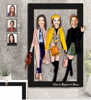 Kişiye Özel Bride To Be Bekarlığa Veda Karikatürlü 3D Ahşap Tablo 30x47 Mod2