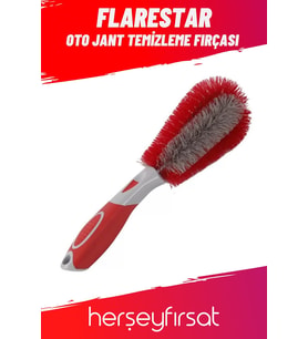 Oto Lastik Jant Temizleme Fırçası - Kırmızı
