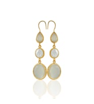 Kadir Jewellery 22 Ayar Altın Kaplama Kadın İnci Küpe -El İşçiliği Ve Hipoalerjenik Küpe