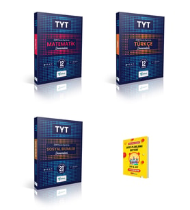 Toprak TYT Matematik Türkçe ve Sosyal Bilimler Denemeleri 3lü Set + Planlama Defteri